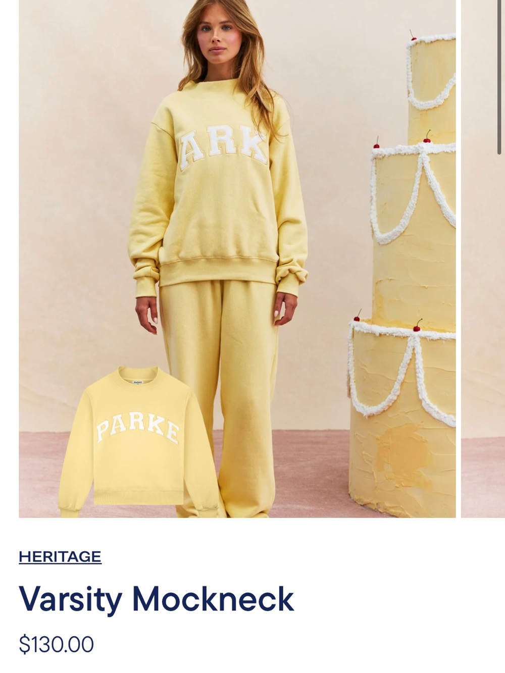 Heritage Parke Peel Varsity Mockneck and Boxer Sweatpants Set